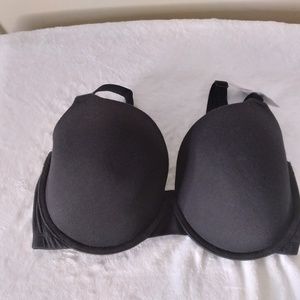 Fruit of the Loom Black Soft Underwire T-Shirt Bra Size 36DDD
